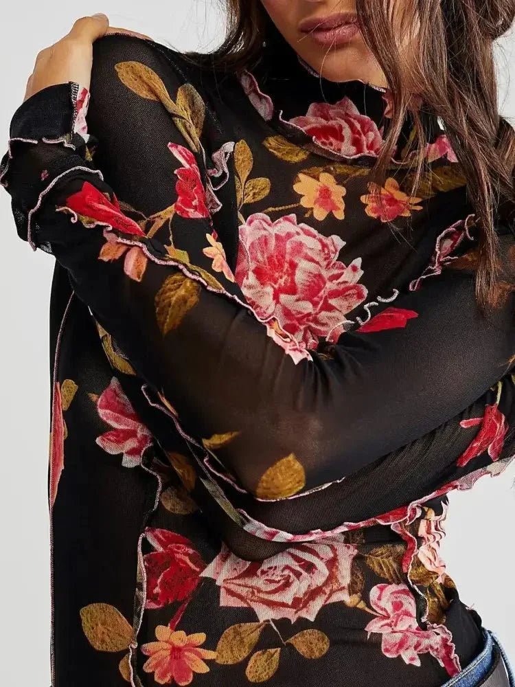 Floral Print Mock Neck Long Sleeve Top - Update AvenueT-ShirtsTrendsi10010032830149810010032830149857696fdc - d954 - 4ca5 - 9ea7 - dd7627d2b335 - Max - OriginBlack