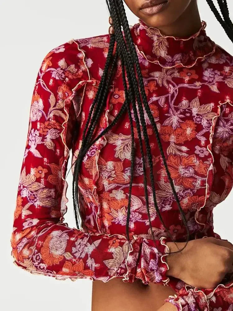 Floral Print Mock Neck Long Sleeve Top - Update AvenueT-ShirtsTrendsi100100328304073100100328304073f693c1f2 - 89c8 - 4b02 - 9060 - 5095c1b47155 - Max - OriginFloral