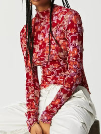 Floral Print Mock Neck Long Sleeve Top - Update AvenueT-ShirtsTrendsi100100328304073100100328304073cf5310fa - 0431 - 4056 - b531 - 066592055290 - Max - OriginFloral