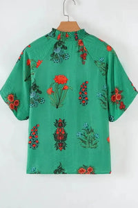 Floral Print Notched Short Sleeve Blouse - Update AvenueBoho VibesTrendsi100100251191978100100251191978fc012b2a - 42e4 - 4374 - 84af - 8cf7be30ae34 - Max - OriginDark Green