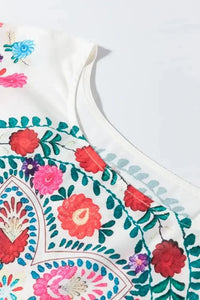 Floral Print Round Neck Ruffle Trim Blouse - Update AvenueFestival VibesTrendsi10010042494336410010042494336413908206 - 3018 - 4856 - b427 - 35417de18a33 - MaxFloral