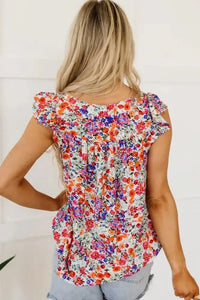Floral Print Ruffled Square Neck Tank Top - Update AvenueTrendsi10010089380900210010089380900272d46975 - fb36 - 49d1 - ae08 - 82dbaa8d8b89 - MaxFloral