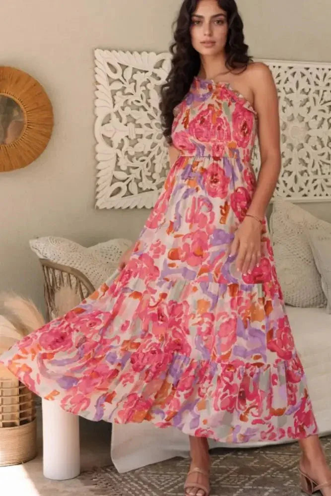 Floral Print Shirred One Shoulder Maxi Dress - Update AvenueEffortless Elegance: DressesTrendsi100100427553509100100427553509893f2c6d - 94a4 - 447e - afe5 - 9667b7326a5d - Max - OriginFloral