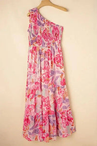 Floral Print Shirred One Shoulder Maxi Dress - Update AvenueEffortless Elegance: DressesTrendsi100100427553509100100427553509c1590620 - 851b - 43aa - bd05 - e77014caa483 - Max - OriginFloral