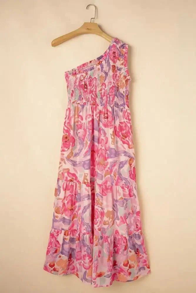 Floral Print Shirred One Shoulder Maxi Dress - Update AvenueEffortless Elegance: DressesTrendsi100100427553509100100427553509df08cd44 - f78c - 4cf8 - a57e - f9fe7cc7534c - Max - OriginFloral