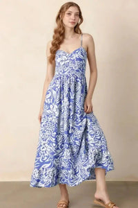Floral Print Spaghetti Strap High Waist Dress - Update AvenueBoho VibesTrendsi1001005411387751001005411387755f3a942f - 0e60 - 4c25 - aafb - fd719e6b9034 - Max - OriginDusty Blue