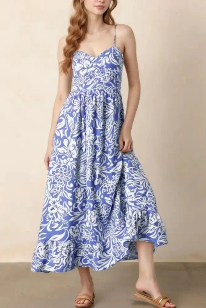 Floral Print Spaghetti Strap High Waist Dress - Update AvenueBoho VibesTrendsi1001005411387751001005411387755d573c5f - 9165 - 4575 - b22d - 1d3b79fa8b4d - Max - OriginDusty Blue