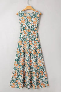 Floral Print Trimmed V Neck Tie Waist Sleeveless Dress - Update AvenueBoho VibesTrendsi100100634657550100100634657550eb59ff4f - d67f - 44b2 - bdb2 - 330f0cf0a349 - Max - OriginFloral