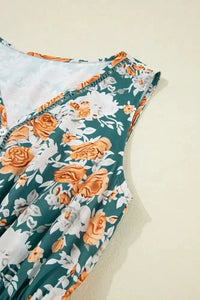 Floral Print Trimmed V Neck Tie Waist Sleeveless Dress - Update AvenueBoho VibesTrendsi100100634657550100100634657550b59b3e29 - 6a7a - 424e - 9268 - ab991612879c - Max - OriginFloral