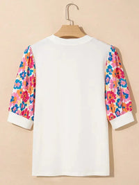 Floral Puff Sleeve Round Neck T-Shirt - Update AvenueT-ShirtsTrendsi100100007971152100100007971152a82a8862 - e9b4 - 4cca - b971 - e45fb812d64a - Max - OriginBeige