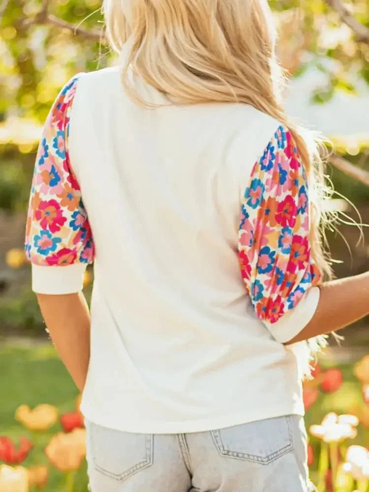 Floral Puff Sleeve Round Neck T-Shirt - Update AvenueT-ShirtsTrendsi100100007971152100100007971152a67f63e0 - a150 - 483e - 8206 - 5e75d00c91b2 - Max - OriginBeige