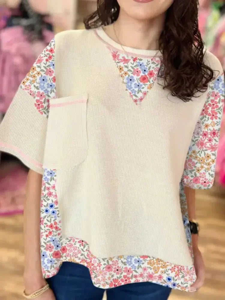 Floral Round Neck Relaxed Fit T-Shirt - Update AvenueT-ShirtsTrendsi100100477581720100100477581720bc2ea6aa - a9a2 - 4ef0 - 9831 - e68242e10503 - Max - OriginBeige