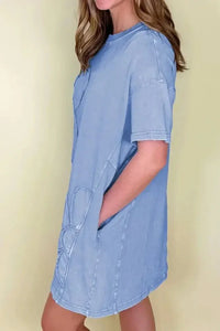 Floral Round Neck Short Sleeve T-Shirt Dress - Update AvenueTrendsi10010085030181410010085030181480a3c4f3 - 2cfe - 492a - ae52 - f04684325382 - Max - OriginLight Blue