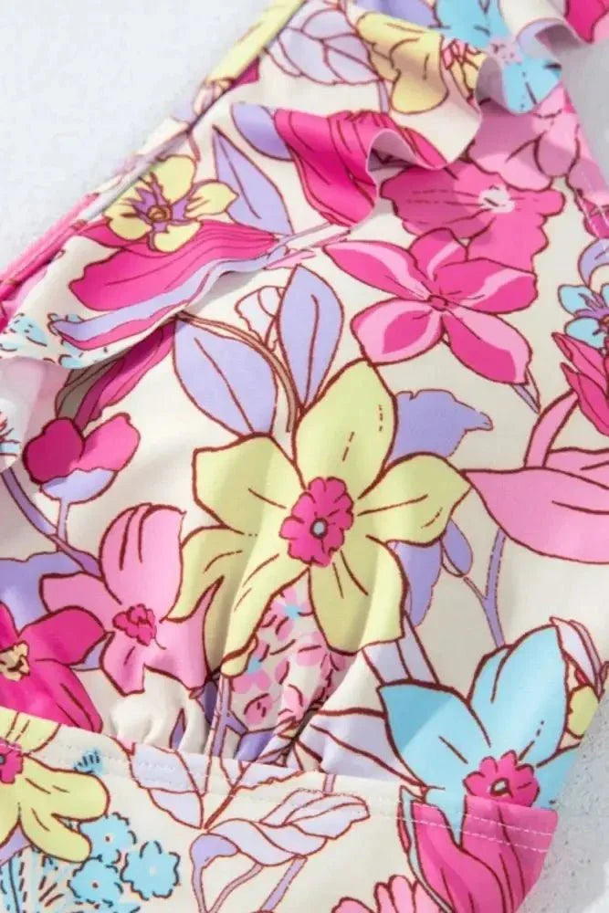 Floral Ruffle Trim Tummy Control One Piece Swimsuit - Update AvenueTrendsi100100098982974100100098982974e8ef57ba - 014b - 4f8a - a594 - a764a608f46e - MaxFuchsia Pink