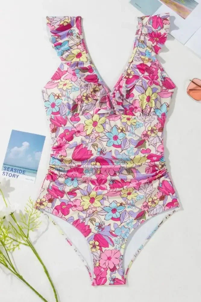 Floral Ruffle Trim Tummy Control One Piece Swimsuit - Update AvenueTrendsi100100098982974100100098982974bbf7a940 - 01b1 - 4795 - 9d01 - b81b659e7c96 - MaxFuchsia Pink
