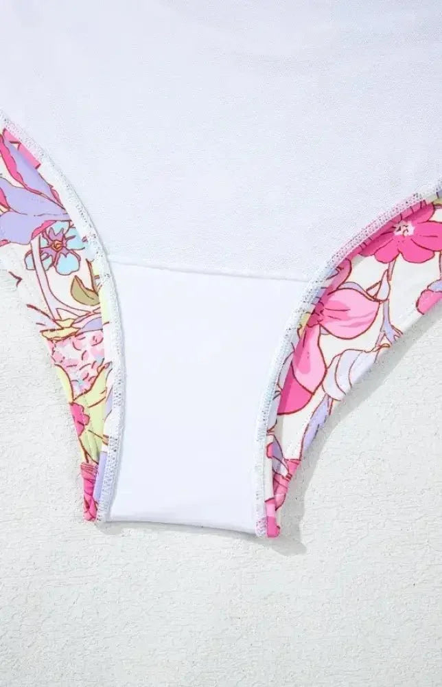 Floral Ruffle Trim Tummy Control One Piece Swimsuit - Update AvenueTrendsi100100098982974100100098982974ee2e05b4 - b476 - 4efb - abf5 - 5eb9f0cf2da0 - MaxFuchsia Pink