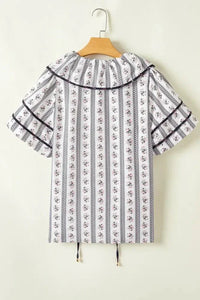 Floral Ruffled Collar Short Puff Sleeve Printed Blouse - Update AvenueBoho VibesTrendsi1001009590159601001009590159607d689ba3 - 45f4 - 4c76 - 97e6 - 1fcc95638598 - Max - OriginFloral
