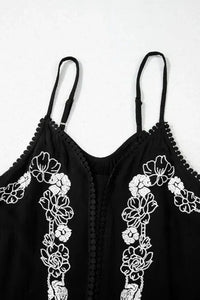 Floral Ruffled Hem Embroidery Cami - Update AvenueBoho VibesTrendsi1001008674631901001008674631905b176e7f - 75e3 - 4f73 - 827f - 5017201056c2 - Max - OriginBlack