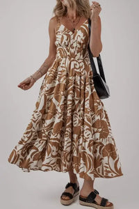 Floral Shirred High Waist Spaghetti Straps Dress - Update AvenueBoho VibesTrendsi100100193285565100100193285565df0aecd3 - 5d3c - 49ac - b175 - 218771f6b9c9 - Max - OriginMocha