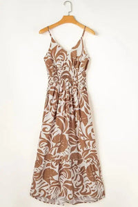 Floral Shirred High Waist Spaghetti Straps Dress - Update AvenueBoho VibesTrendsi10010019328556510010019328556539b6d70c - d93f - 4f00 - b132 - 13dedae59d8c - Max - OriginMocha