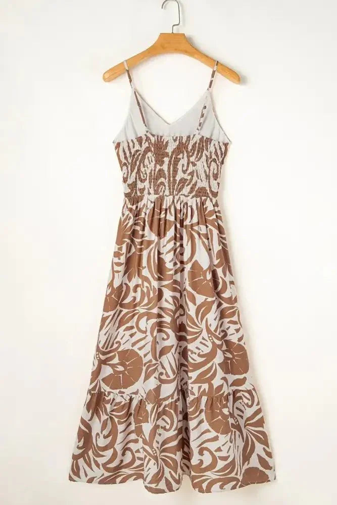 Floral Shirred High Waist Spaghetti Straps Dress - Update AvenueBoho VibesTrendsi1001001932855651001001932855651d9dd669 - a2e8 - 44d4 - 9261 - 48038fc43f4b - Max - OriginMocha