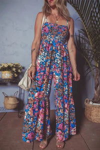 Floral Smocked Spaghetti Straps Wide Leg Jumpsuit - Update AvenueBoho VibesTrendsi100100064189524100100064189524ff732a00 - 38af - 4473 - aa7b - 05319f8c76fd - MaxFloral