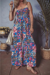 Floral Smocked Spaghetti Straps Wide Leg Jumpsuit - Update AvenueBoho VibesTrendsi100100064189524100100064189524cc561ff7 - c662 - 42ad - 97b7 - 59710d228f60 - MaxFloral