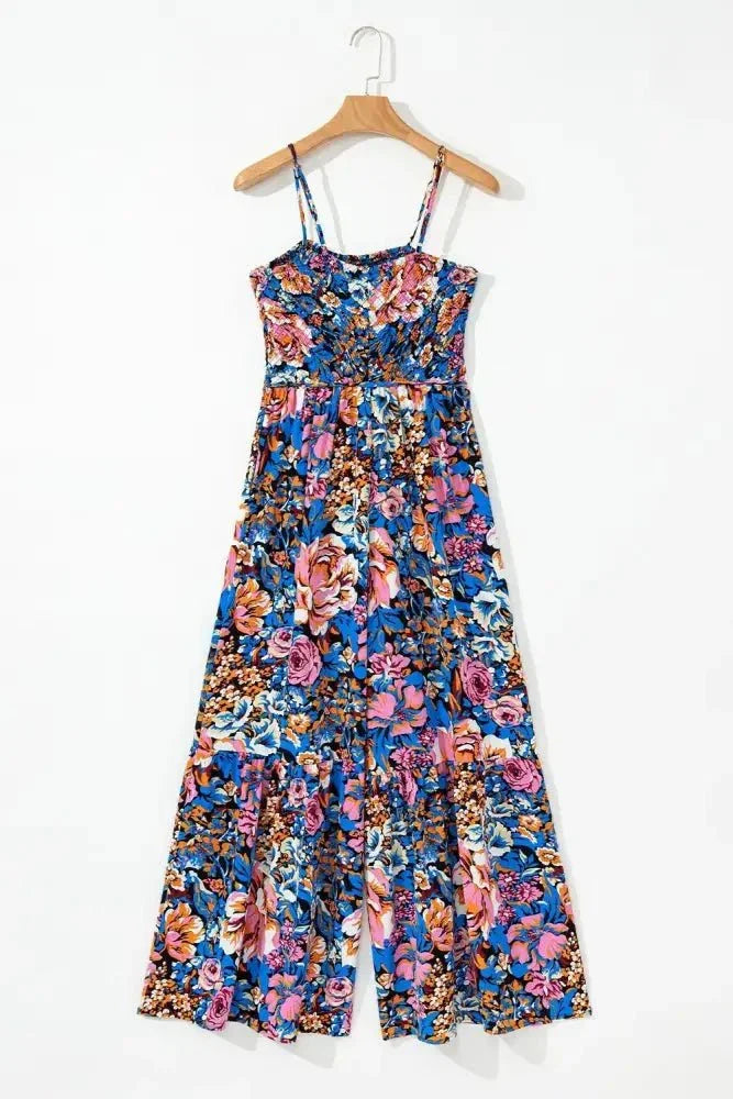 Floral Smocked Spaghetti Straps Wide Leg Jumpsuit - Update AvenueBoho VibesTrendsi100100064189524100100064189524da4b2d91 - 46b7 - 4009 - 990b - 6408cb2ec86b - MaxFloral
