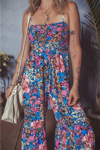 Floral Smocked Spaghetti Straps Wide Leg Jumpsuit - Update AvenueBoho VibesTrendsi1001000641895241001000641895245a59dcce - 733b - 4f6a - ba82 - 2ffc9fa8e79c - MaxFloral
