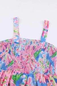 Floral Smocked Square Neck Jumpsuit with Pockets - Update AvenueVacation StyleTrendsi1001015913240361001015913240367d3bb3d36c3a4ef99b65e0dd5c9ef22d - MaxFloral