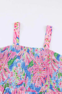 Floral Smocked Square Neck Jumpsuit with Pockets - Update AvenueVacation StyleTrendsi100101591324036100101591324036df9822efb042499397d162f3b5de5853 - MaxFloral