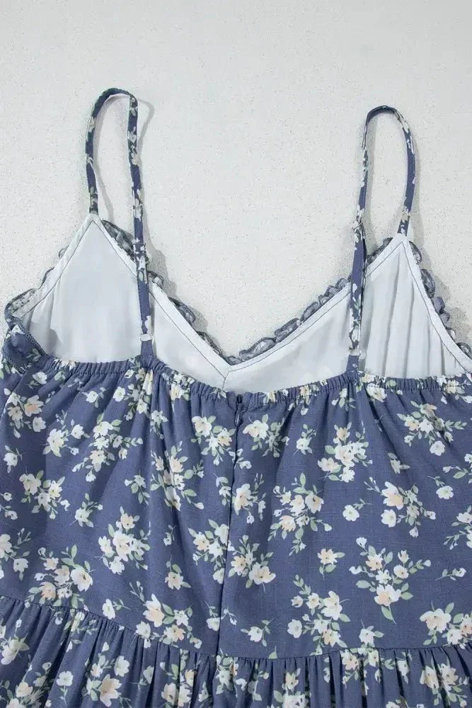 Floral Spaghetti Strap Frilled V Neck Tiered Midi Dress - Update AvenueBoho VibesTrendsi1001002058303451001002058303459d9d0949 - 2270 - 4bb8 - a9cd - ad483851109e - MaxDusty Blue