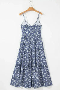 Floral Spaghetti Strap Frilled V Neck Tiered Midi Dress - Update AvenueBoho VibesTrendsi100100205830345100100205830345f0a0c496 - 12e5 - 49f6 - b3b0 - 53bdb59908a5 - MaxDusty Blue