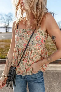Floral Spaghetti Strap Peplum Cami - Update AvenueTrendsi10010055083996310010055083996313356b8e - 38e8 - 47d2 - af75 - db1d75733e88 - MaxFloral