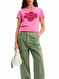 Flower Graphic Round Neck T-Shirt - Update AvenueT-ShirtsTrendsi100100577042186100100577042186808b72117ab14a5d963d311b315bfdbc - Max - OriginPink