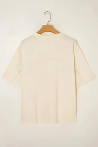 Flower Patched Exposed Stitching Trim Crew Neck Loose Tee - Update AvenueT-ShirtsTrendsi1001002509963231001002509963236ff3bc0c - b55d - 471e - a210 - ba4291efcbce - Max - OriginCream