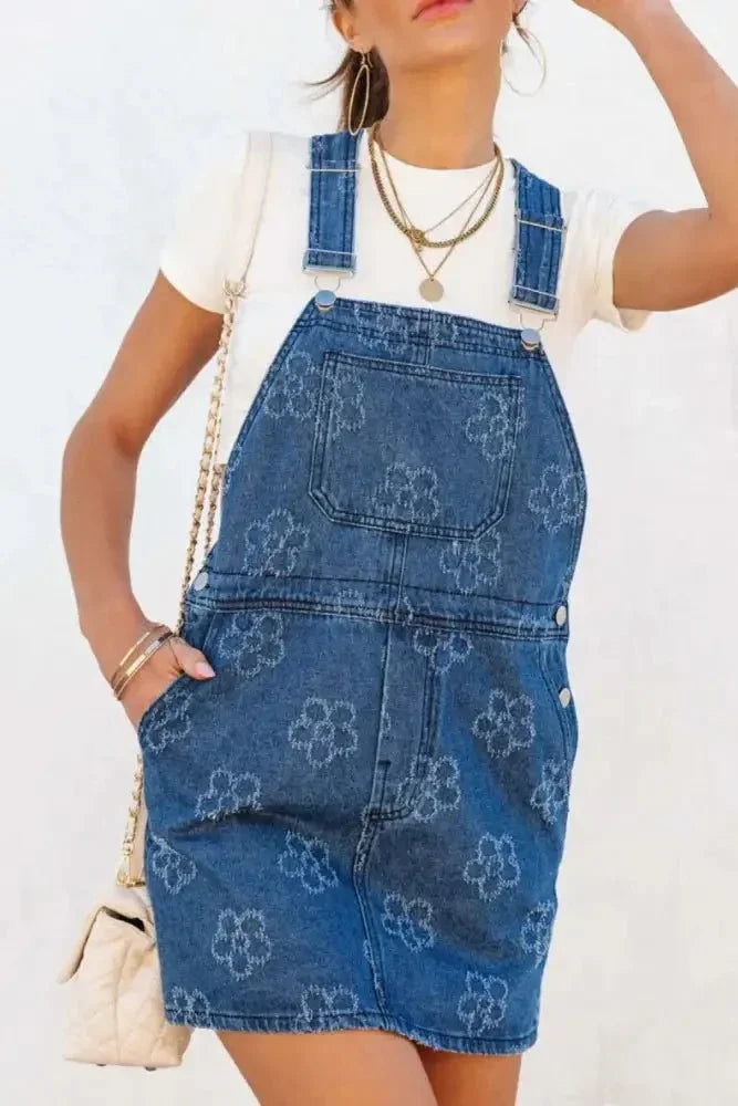 Flower Print Square Neck Denim Overall Dress - Update AvenueDenim Dresses & SkirtsTrendsi100100839529148100100839529148c5a8e392 - 07cb - 4d74 - b760 - 025a69c38eb0 - MaxMedium