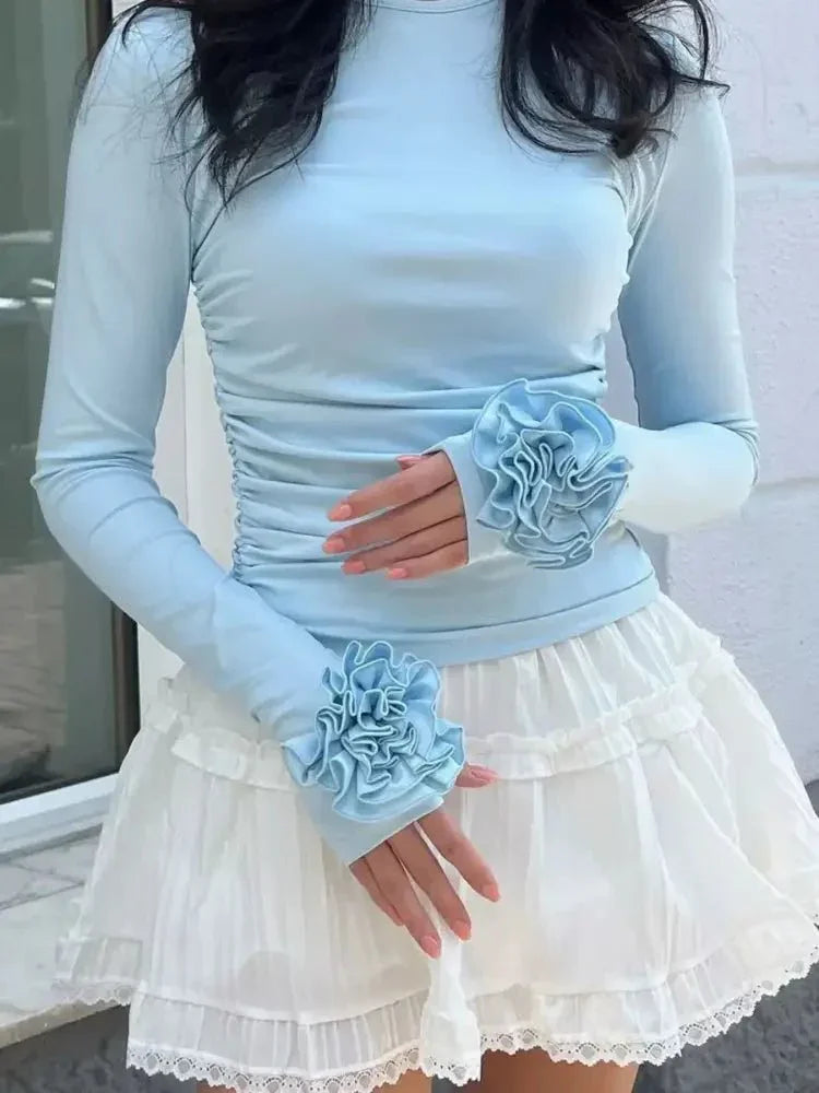 Flower Round Neck Long Sleeve T-Shirt - Update AvenueT-ShirtsTrendsi100100725294658100100725294658193aeb34 - b4e2 - 46b4 - adec - 3ca33dc1695d - Max - OriginLight Blue