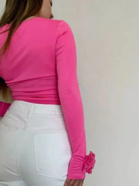 Flower Round Neck Long Sleeve T-Shirt - Update AvenueT-ShirtsTrendsi100100725295306100100725295306444f9a95 - f21c - 4a77 - abd0 - ac8c49707ac5 - Max - OriginHot Pink