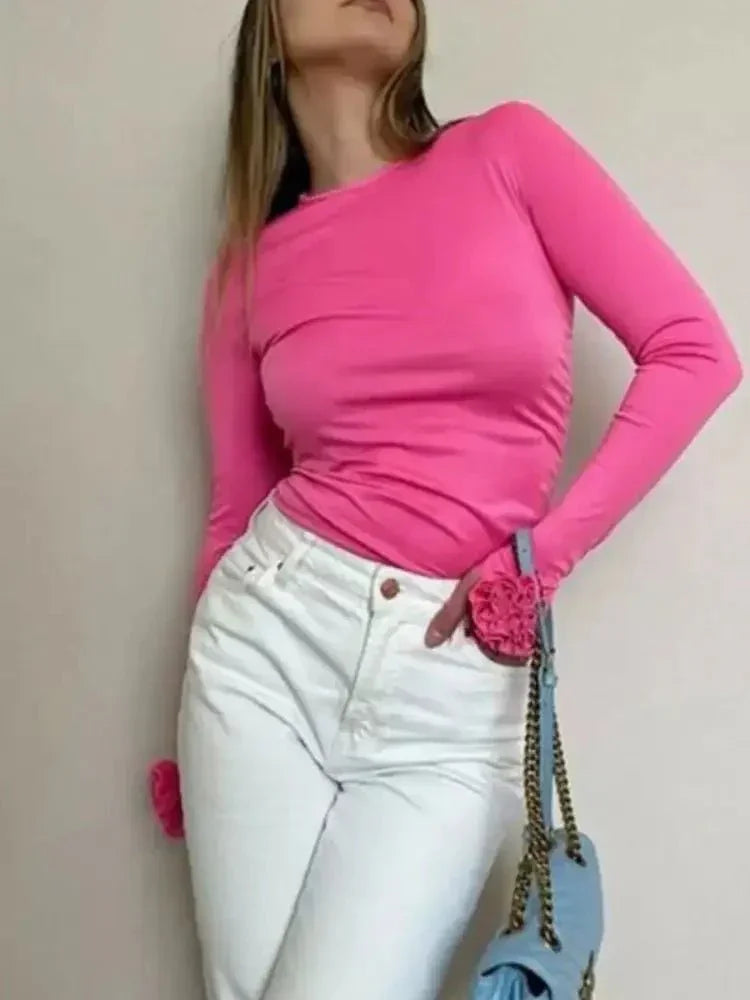 Flower Round Neck Long Sleeve T-Shirt - Update AvenueT-ShirtsTrendsi100100725295306100100725295306480a7e5d - 5516 - 454c - b3c7 - 2bd539d670f2 - Max - OriginHot Pink