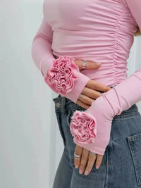 Flower Round Neck Long Sleeve T-Shirt - Update AvenueT-ShirtsTrendsi100100725299680100100725299680d148df7a - 640c - 42d1 - 957b - 163fc5583a3e - Max - OriginBlush Pink
