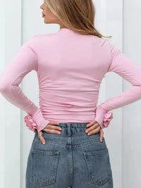 Flower Round Neck Long Sleeve T-Shirt - Update AvenueT-ShirtsTrendsi100100725299680100100725299680a84b40da - fc13 - 490b - bf5e - 847f72a2e68b - Max - OriginBlush Pink