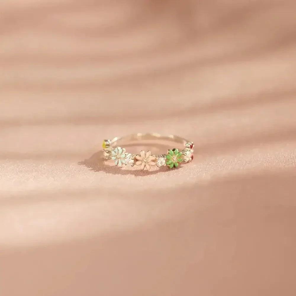 Flower Shape 925 Sterling Silver Zircon Ring - Update AvenueRingTrendsi100500148421985100500148421985Flower Shape 925 Sterling Silver Zircon RingSilver