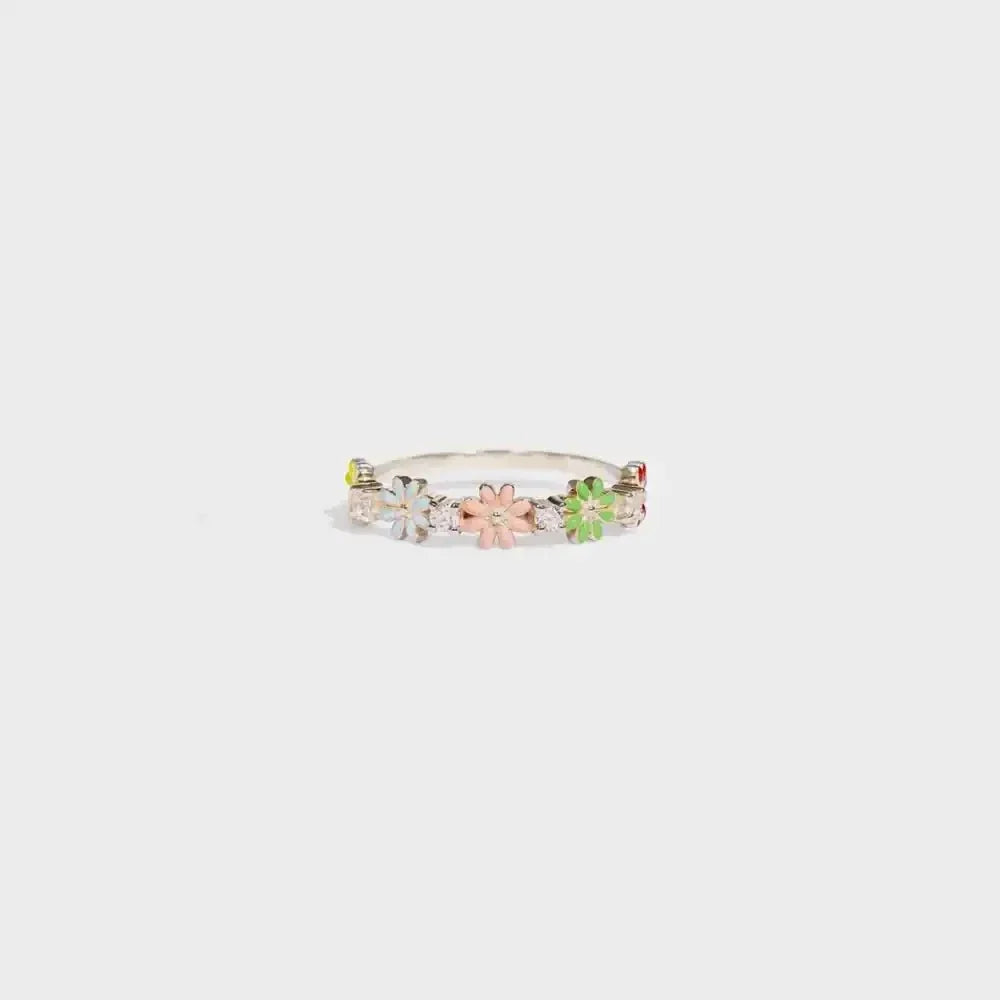 Flower Shape 925 Sterling Silver Zircon Ring - Update AvenueRingTrendsi100500148421985100500148421985Flower Shape 925 Sterling Silver Zircon RingSilver