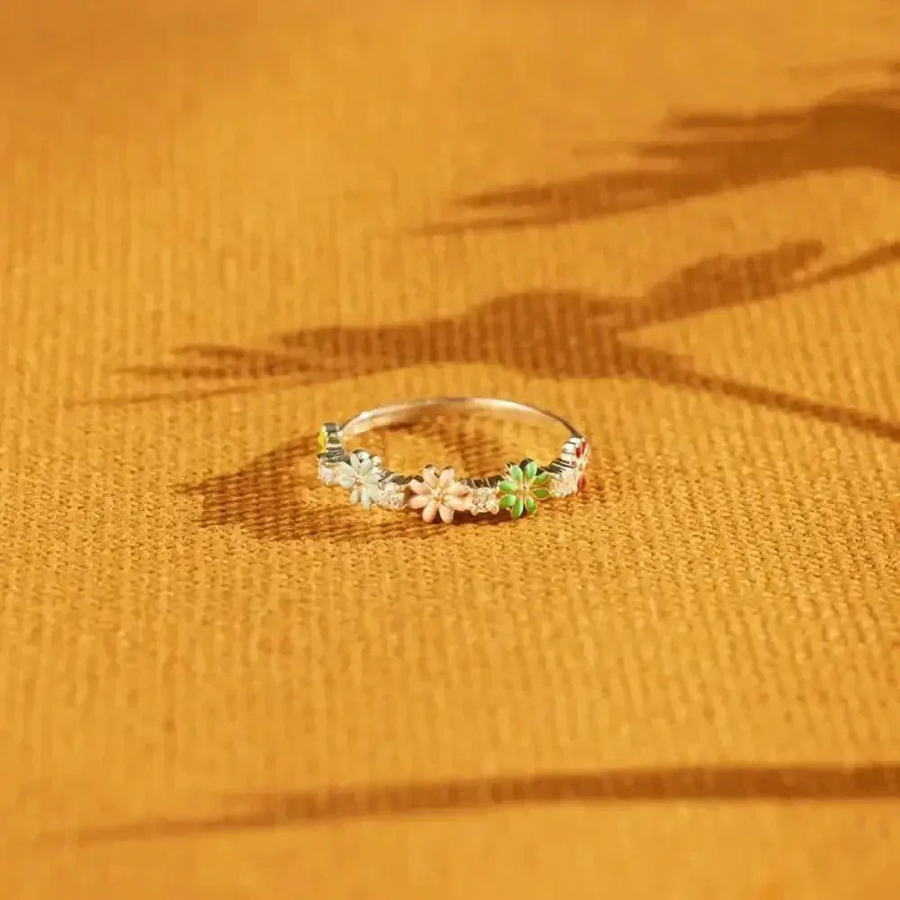 Flower Shape 925 Sterling Silver Zircon Ring - Update AvenueRingTrendsi100500148421985100500148421985Flower Shape 925 Sterling Silver Zircon RingSilver