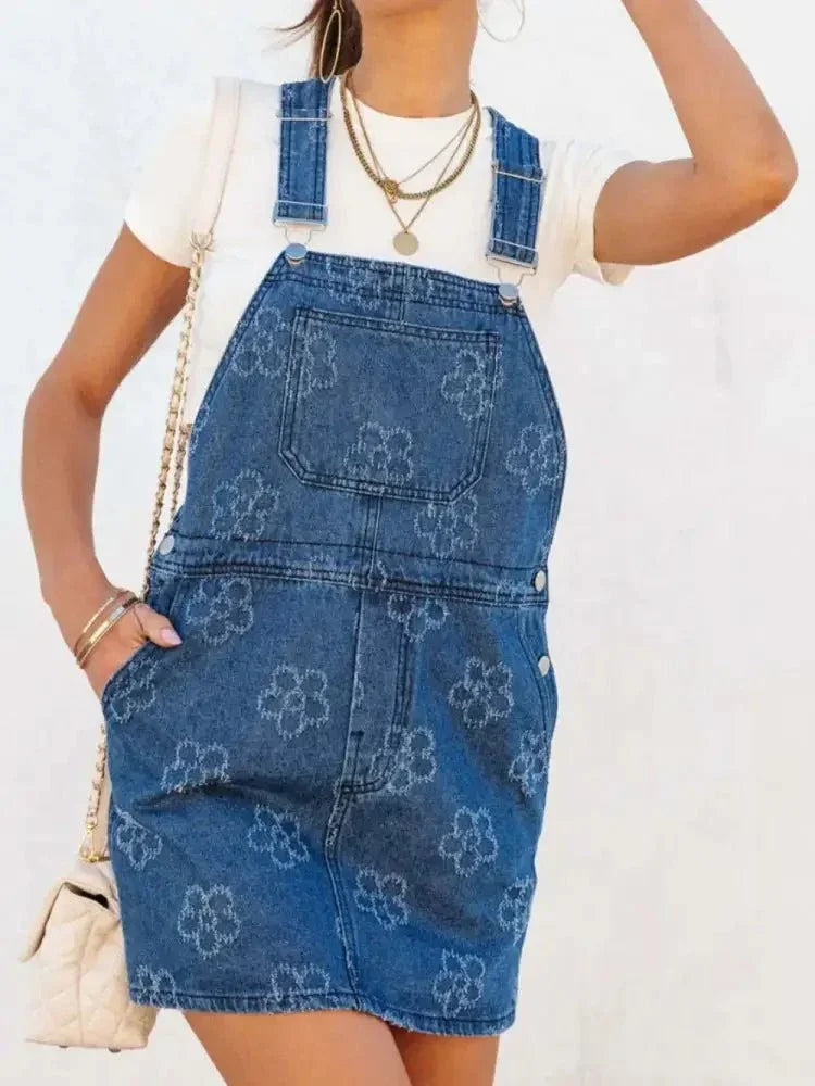 Flower Wide Strap Denim Overall Dress with Pockets - Update AvenueDenim Dresses & SkirtsTrendsi100100106281090100100106281090c387ed75 - 4435 - 406f - 89e1 - 206e6e986ac8 - MaxPeacock Blue