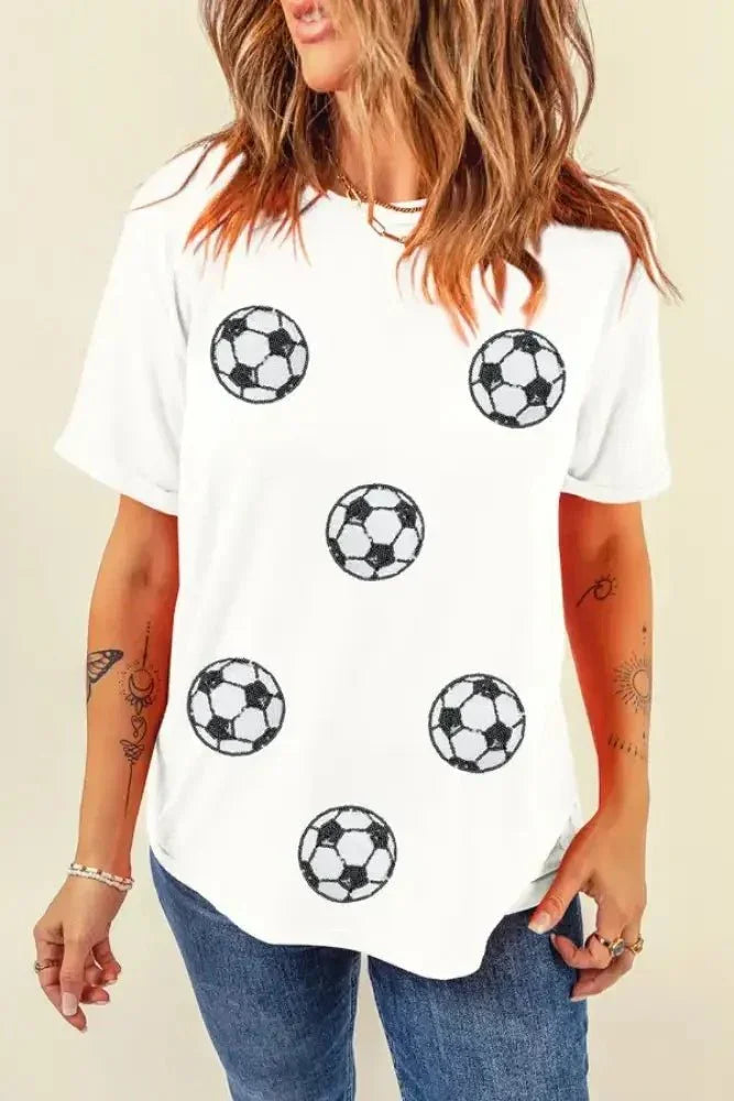 Football Round Neck Short Sleeve T Shirt - Update AvenueT-ShirtsTrendsi100100157982974100100157982974dd0b806e - e866 - 4880 - 9712 - cf91f3646a5c - Max - OriginWhite