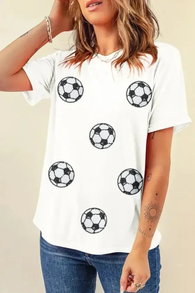 Football Round Neck Short Sleeve T Shirt - Update AvenueT-ShirtsTrendsi100100157982974100100157982974f0304a01 - d2e4 - 4c42 - a8b0 - 6258cda79f1f - Max - OriginWhite