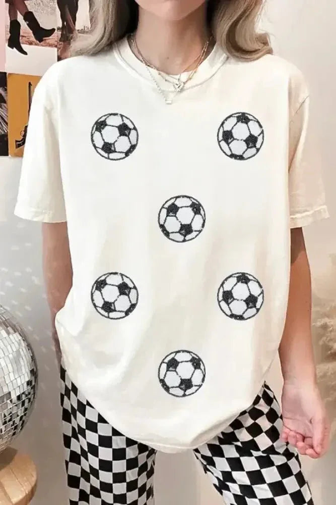 Football Round Neck Short Sleeve T Shirt - Update AvenueT-ShirtsTrendsi10010015798297410010015798297437e04aa8 - 08a7 - 45a0 - bb3c - 5f3ebe731a93 - Max - OriginWhite