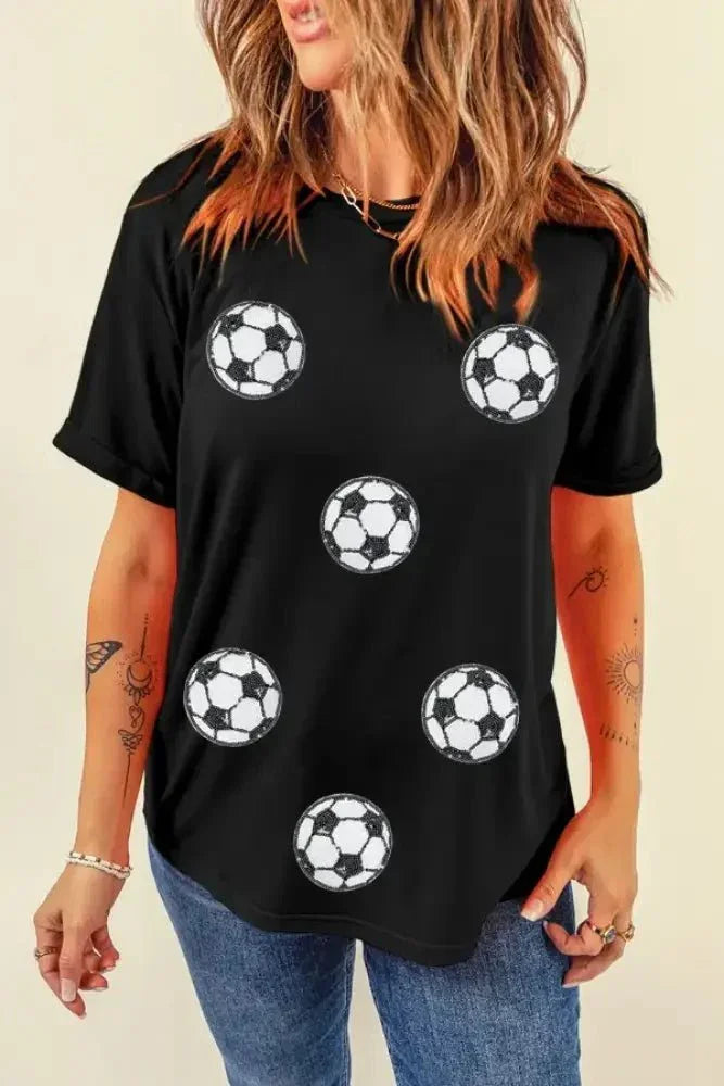 Football Round Neck Short Sleeve T Shirt - Update AvenueT-ShirtsTrendsi100100157989474100100157989474f4a4a0d6 - e2c1 - 439d - 97b5 - c92a88029737 - Max - OriginBlack